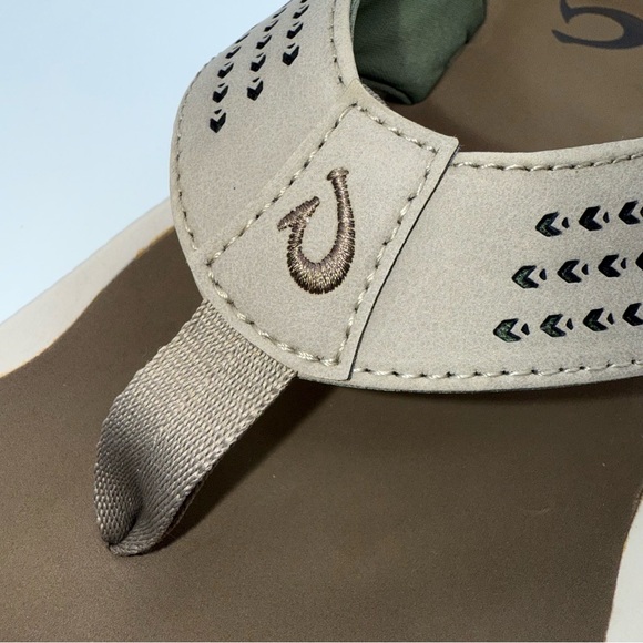 Olukai Ulele Sandals Men’s Size 10 in Clay/Mustang Flip Flops - Picture 6 of 11